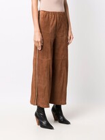 Thumbnail for your product : Alysi Wide-Leg Suede Trousers