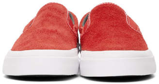 Converse Red One Star CC Slip-On Sneakers