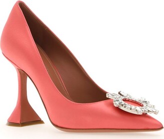 Amina Muaddi Women's Pink Shoes | ShopStyle