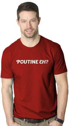 Crazy Dog T-shirts Crazy Dog Tshirts Mens Poutine Eh Funny Maple Leaf Canadian Pride T shirt