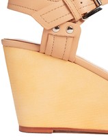Thumbnail for your product : Miss KG Polly Tan Buckle Wedge Sandals