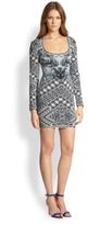 Thumbnail for your product : Herve Leger Long-Sleeve Printed Bodycon Dress