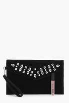 Thumbnail for your product : boohoo Womens Millie Jewel Embellished Clutch Bag in Black size One Size