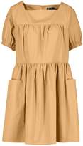 Thumbnail for your product : boohoo Cotton Poplin Smock Dress