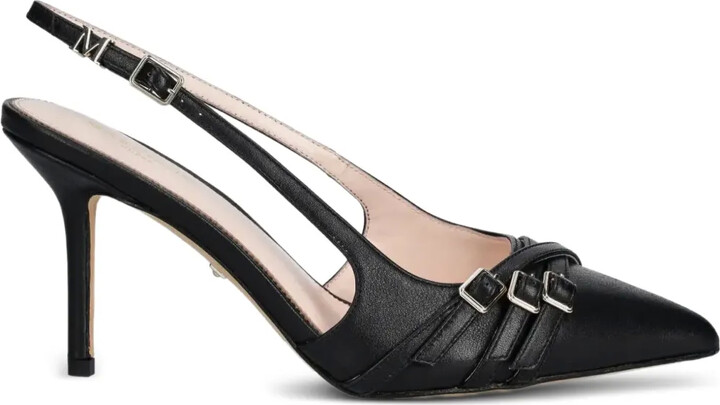 GUESS USA 90mm Leather Slingback Pumps