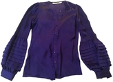 Thumbnail for your product : Reiss Purple Silk Top