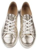 Thumbnail for your product : Charlotte Olympia Leather Low-Top Sneakers