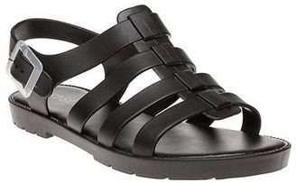 Sole New Womens Black Phiphi Synthetic Sandals Flats Buckle