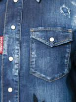 Thumbnail for your product : DSQUARED2 distressed denim Forest shirt