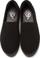 Thumbnail for your product : Opening Ceremony Black Slip-On Platform Sneakers
