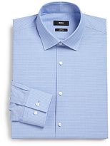 Thumbnail for your product : HUGO BOSS Slim-Fit Micro Check Cotton Dress Shirt
