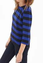 Thumbnail for your product : Forever 21 Boxy Woven Striped Top