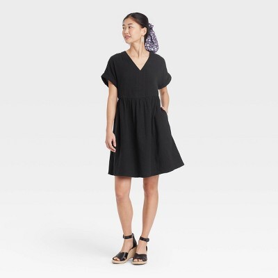 Women's Short Sleeve Shirtdress - Universal ThreadTM