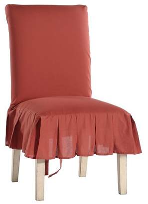 Classic Slipcovers Cotton Duck Pleated Dining Chair Slipcover
