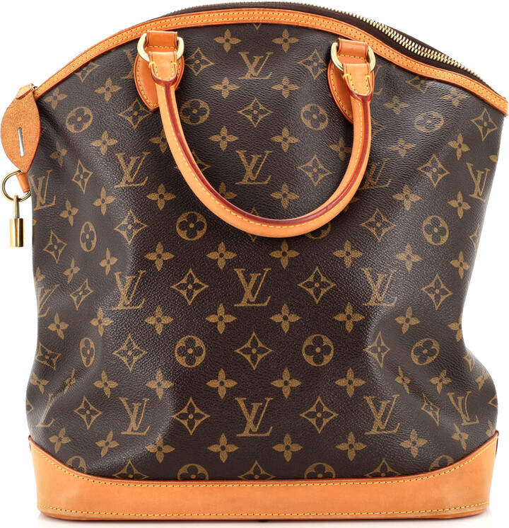 Louis Vuitton Brown Monogram Vertical Lockit GM Bag