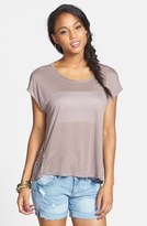 Thumbnail for your product : Chloe K Lace Inset Tee (Juniors)
