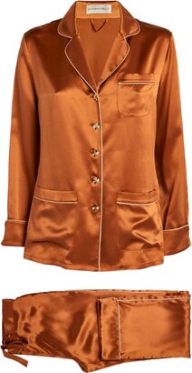 Olivia von Halle Coco silk pajama set - ShopStyle