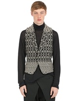 Thumbnail for your product : Haider Ackermann Geometric Silk Cotton Blend Vest