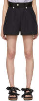Thumbnail for your product : Sacai Black and Navy Canvas Shorts