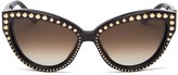 Thumbnail for your product : Moschino Studded Cat Eye Sunglasses, 56mm