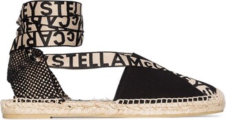 Stella McCartney Gaia logo strap espadrilles - ShopStyle