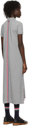 Thom Browne Grey RWB Stripe Polo Dress