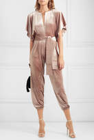 Thumbnail for your product : Norma Kamali Rectangle Velvet Jumpsuit