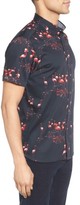 Thumbnail for your product : Ted Baker Men's Extra Slim Fit Flamingo Print Sport Shirt