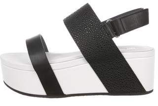 United Nude Leather Wedge Sandals