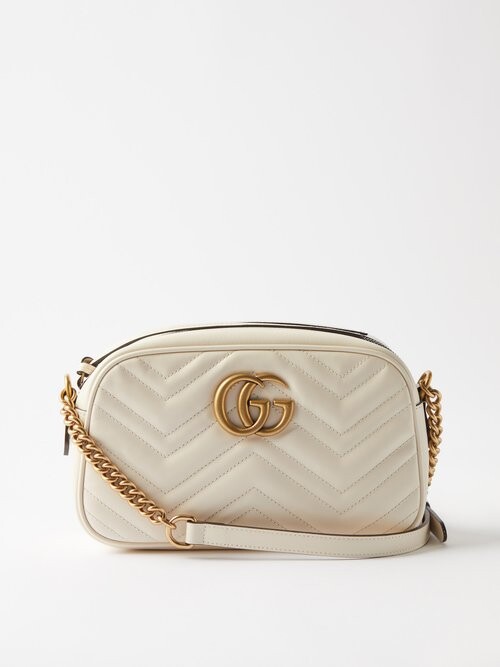 Gucci GG Marmont Small Quilted-leather Cross-body Bag - ShopStyle