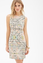 Thumbnail for your product : Forever 21 Contemporary Abstract Print Sheath Dress
