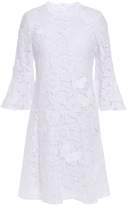 Thumbnail for your product : Valentino Appliqued Cotton-blend Corded Lace Mini Dress