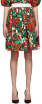 Thumbnail for your product : Dolce & Gabbana Red Geranium Miniskirt