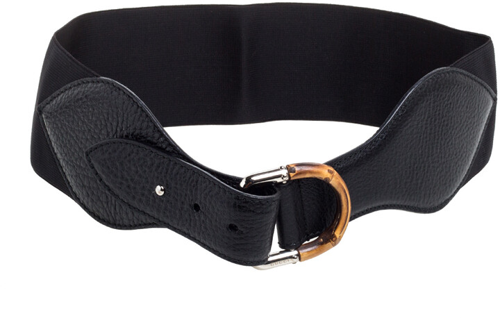 gucci wide elastic belt