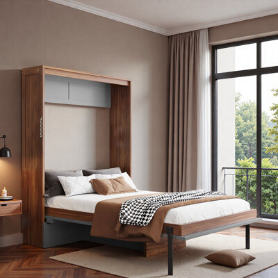 Murphy Bed With Foldable Desk