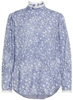 Thumbnail for your product : See by Chloe Printed long-sleeved blouse