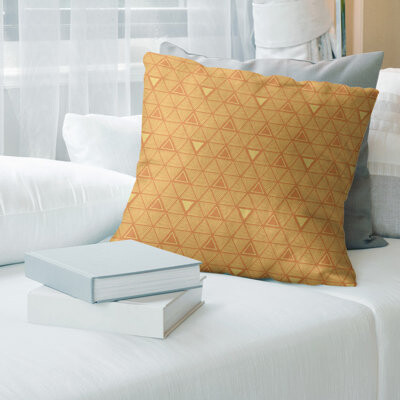 ArtVerse Hand Drawn Triangles Throw Pillow