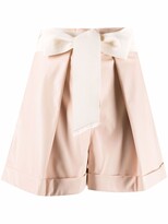 Thumbnail for your product : Gina Sash-Waist Pleated Short