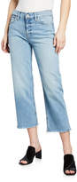 Thumbnail for your product : Hudson Stella Mid-Rise Cropped Straight-Leg Jeans