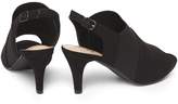 Thumbnail for your product : Evans Black Elasticated Sling Back Heeled Sandals