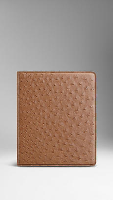 Burberry Ostrich Leather Ipad Case