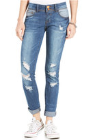 Thumbnail for your product : Indigo Rein Juniors' Destroyed Cuffed Skinny Jeans