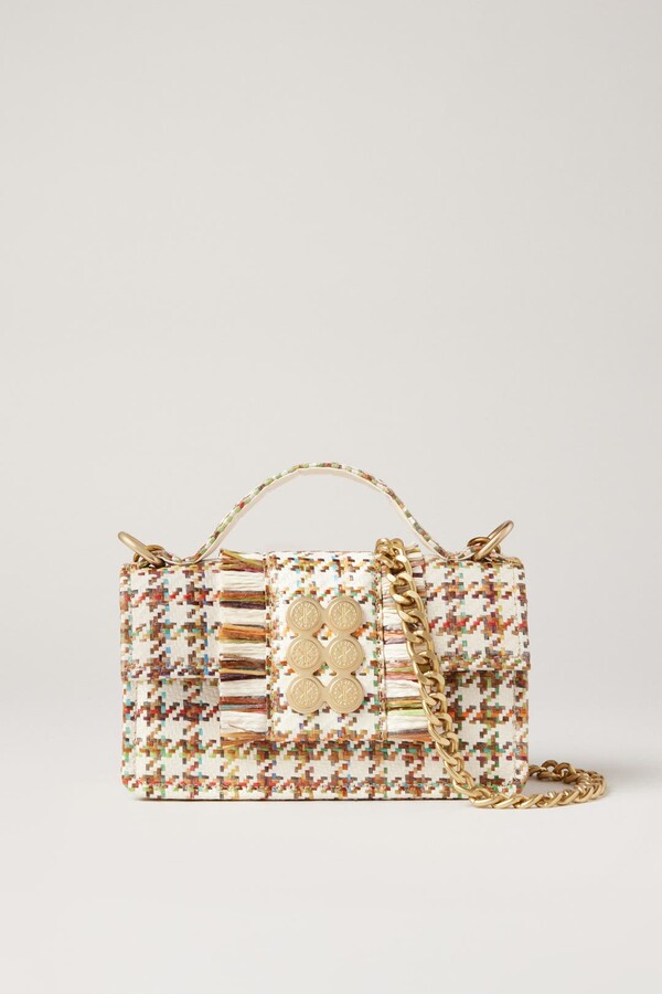 Kooreloo Petite Basset Raffia Bag Multicolored