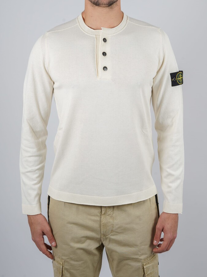 collared henley sweater