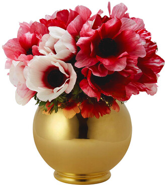AERIN Marion Gilded Vase - Round