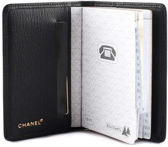 Chanel Black Lambskin Leather Cc Phone Book, Never Carried
