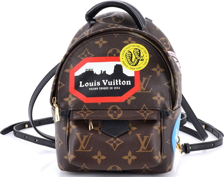 Louis Vuitton Palm Springs Backpack Limited Edition World Tour Monogram Canvas Mini