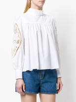 Thumbnail for your product : See by Chloe lace insert blouse