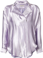 Nina Ricci - notched lapel blouse - women - Soie/Viscose - M