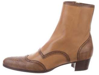 Miu Miu Pointed-Toe Leather Boots w/ Tags